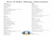 Port of Subs Allergy Information · Port of Subs ® Allergy Information Wheat: ... GARLIC POWDER, MALTODEXTRIN, ... CALCIUM PROPIONATE (PRESERVATIVE), CALCIUM PEROXIDE, CA