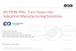 3D PRINTING: Turn Hype into Industrial Manufacturing …cdn.bdigital.org/PDF/FiC2016/PPT/DIA14_12_RMS.pdf · EOS RMS 2016 | RMS| 2 Agenda Introduction: Consumer 3D Printing - Enterprise