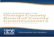 DOING BUSINESS WITH THE Orange County Board of … Services/docs... · October 2017 Doing Business with The Orange County Board of County Commissioners • ... Vendor Registration