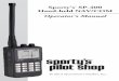 Sporty’s SP-400 Hand-held NAV/COM · SP-400 Hand-held NAV/COM. This manual is not intended as a service or maintenance manual and does not contain any theory or schematic diagrams