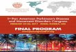 FINAL PROGRAM - pascongress2017.org · FINAL PROGRAM . ... Friday, February 24, ... Francisco Cardoso, Brazil Cynthia Comella, USA Jorge Juncos, USA