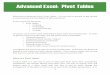 Advanced Excel: Pivot Tables · 2 surprisingly, one of the most feared features of Excel, but as you’ll quickly discover, pivot tables are easy to make, fun to use, and extremely