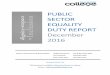 PUBLIC SECTOR EQUALITY DUTY REPORT SECTOR EQUALITY DUTY REPORT December 2016 1 Foreword A message from the Principal and the Chair of the Corporation Board The Isle of Wight College