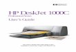 HP DeskJet 1000C · available in electronic copy in the Starter CD. HP DeskJet 1000C Professional Series User’s Guide. ... Printing Booklet .....2-7 Printing Billboard ... Click