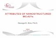 ATTRIBUTES OF NANOSTRUCTURED MCrAlYs Compatibility Mode.pdf · Dr. Lawrence T. Kabacoff ... • Aaron Nardi (UTRC) ATTRIBUTES OF NANOSTRUCTURED MCrAlYs George E. Kim, Ph.D. CSAT June