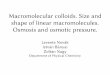Macromolecular colloids. Size and shape of linear ...kolloid.unideb.hu/en/files/2010/11/10-macromolecules.pdf · Macromolecular colloids. Size and shape of linear macromolecules