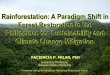A Paradigm Shift in Forest Restoration Forest Restoration ... · A Paradigm Shift in Forest Restoration ... Visayas State University ... Status of Philippine Forests RAINFORESTATION