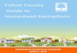 Fulton County Guide to Homestead Exemptionsfultonassessor.org/wp-content/uploads/sites/16/2018/03/Tax... · While all homeowners may qualify for a basic homestead exemption, there