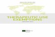 THERAPEUTIC USE EXEMPTIONS - sambo-fias.orgsambo-fias.org/upload/documents/ISTUE 2016.pdf · International Standard for Therapeutic Use Exemptions The World Anti-Doping Code International