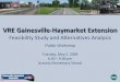 VRE Gainesville Haymarket Extension · VRE Gainesville‐Haymarket Extension Feasibility Study and Alternatives Analysis Public Workshop ... 2009 DRPT I‐66 Transit/TDM study. 4