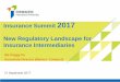 New Regulation Landscape for Insurance Intermediaries · New Regulatory Landscape for Insurance Intermediaries ... New Statutory Licensing Regime for Insurance ... Minimum Requirements