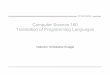 Computer Science 160 Translation of Programming Languageschris/teaching/cs160/doc/cs160-12-procedure.pdf · Computer Science 160 Translation of Programming Languages ... – A programming