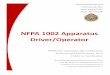 NFPA 1002 Apparatus Driver/Operator - oregon.gov · (30) “NFPA Apparatus Equipped with an Aerial Device” means a Fire Service Professional who has met the requirements of Fire