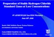 Preparation of Stable Hydrogen Chloride Standard Gases …nmijclub/gas/docimgs/A2-06_NishiNewNewVersio… · Preparation of Stable Hydrogen Chloride ... IV ． Cylinder ... HCl concentration