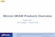 Micron DRAM Products Overview - NXP Semiconductors · DLL/ODT No/No No/No No/Yes Yes/Yes Yes/Yes Yes/Yes Package ... 9 Automotive Grade A AT or A IT Added Value in DRAM CT/IT AIT/AAT