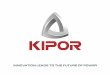 INNOVATION LEADS TO THE FUTURE OF POWER Generators.pdf · Chairman HIGHER EFFICIENCY LOWER EMISSIONS Great changes have taken place since the establishment of KIPOR. We live in a