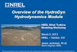 Overview of the HydroDyn Hydrodynamics Modulewind.nrel.gov/...NREL_GoldenCO/4_HydroDyn_Jonkman.pdf · direct time -domain convolution – Linear hydrostatic restoring – Applied