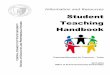 Student Teaching ty es Handbook - CCSU · Information and Resources Student Teaching Handbook ofe Preparing Educators for Tomorrow – Today 2017-2018 Office of School-Community Partnerships