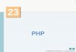 PHP - Timlin Solutions · In this chapter you will learn: ... 23.3 String Processing and Regular Expressions. ... 23.3.2 Regular Expressions . 23.4 Form Processing and Business Logic