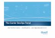 The Carrier DevOps Trend - 株式会社イーサイド · SDN & NFV are Changing Carrier Architectures ... The Carrier DevOps Trend. ... Carriers are in early stages but aggressively