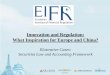 Innovation and Regulation: What Inspiration for Europe … · Innovation and Regulation: What Inspiration for Europe and China? ... LIFE INSURANCE, ... HOW TO LEVERAGE INNOVATION