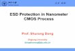 ESD Protection in Nanometer CMOS Process - 岩井・ … Protection in Nanometer CMOS Process Prof. Shurong Dong Zhejiang University dongshurong@zju.edu.cn 2014-6-20 EDSSC 2014 Chengdu