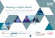 Shaping a Digital World - Turner & Townsend · Shaping a Digital World ... throughout the project life ... World Café Roundtables: It’s time to switch Fireside chats: Let’s be