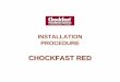 Installation Procedure-Chockfast Red-Version2 [Read …errandenterprises.com/itw/Installation_Procedure-Chockfast_Red.pdf · PROCEDURE CHOCKFAST RED. PREPARATION FOR GROUTING 