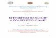 Three Days ENTREPRENEURSHIP AWARENESS …sgbitbgm.in/wp-content/uploads/2016/10/EAC-report-FOR...Three Days ENTREPRENEURSHIP AWARENESS CAMP On 6th to 8th October 2016 Department of