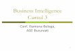 Business Intelligence Cursul 3 - sinf.ase.ro 3 master AACPI 2016.pdf · Analiza de trend pe perioade diferite de timp; ... multidimensionala asupra datelor, incusiv suport complet