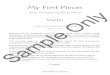 Violin Sample nly - Everything Stringeverythingstring.com/My First Pieces - COMPLETE - Violin - SAMPLE... · Violin . Composed, arranged and ... Piano accompaniments can be downloaded
