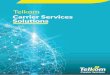 Telkom Carrier Services Soluons - Telkom Kenya …telkom.co.ke/sites/default/files/Brochure_7.pdfTelkom carrier services oﬀers innovave soluons coupled with experse, a high level