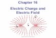 Chapter 16 Electric Charge and Electric Field - St. John's ... AP B... · Units of Chapter 16 • Static Electricity; Electric Charge and Its Conservation • Electric Charge in the