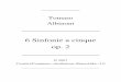 6 Sinfonie a cinque op. 2 - Freeclanfaw.free.fr/09021002.pdf · Tomaso Albinoni 6 Sinfonie a cinque op. 2 _____ Sonata I in G op. 2 Nr. 1 Grave e adagio 1 − Allegro 2 − Adagio