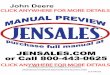 John Deere 650 | 750 Tractor Service Manual · john deere model: 650 & 750 2 & 4 wheel drive volume 1 of 2 this is a manual produced by jensales inc. without the authorization of
