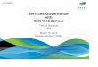 Services Governance with IBM WebSphere - SHARE · Services Governance with IBM WebSphere Terry S Burnside IBM ... (BIRT can be used to ... Policies that capture governance best practices