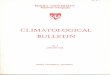 CLIMATOLOGICAL · BULLETINcmosarchives.ca/CB/cb03.pdf · CLIMATOLOGICAL BULLETIN enters its second year of existence similar in ... 83.8 84.2 85.5 86.4 87.2 86.9 86.1 86.9 86.8 85.9