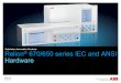 Relion 670/650 series IEC and ANSI Hardware - ABB Ltd (option) Time ... DC/DC Converter provides full isolation between IED and external battery system ... For multi-terminal current