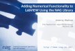 Adding Numerical Functionality to LabVIEW Using the … · Adding Numerical Functionality to LabVIEW Using the NAG Library ... (WINAPI) as the calling ... LabVIEW will create a project