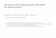 Structure-preserving geometric algorithms for plasma … · Structure-preserving geometric algorithms for plasma physics Hong Qin1,2, Joshua W. Burby 1, Philip J. Morrison 3, Yao