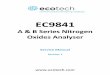 A & B Series Nitrogen Oxides Analyser - Ecotech · A & B Series Nitrogen Oxides Analyser Service Manual ... EC9841 NOX ANALYZER SERVICE MANUAL ... If any PC boards are