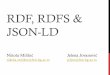 RDF, RDFS & JSON-LD - University of Belgradeai.fon.bg.ac.rs/.../10/RDF_RDFS_JSON-LD_eng_2016-.pdf · RDF, RDFS & JSON-LD ... • Syntax for serializing RDF data into JSON format 