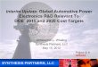 Interim Update: Global Automotive Power Electronics … · Interim Update: Global Automotive Power Electronics R&D Relevant To DOE 2015 and 2020 Cost Targets ... science and technology