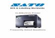 CL408e/412e Printer - SATO Europeresources.satoeurope.com/Printers/.../faq_CL400e_en.pdf · CL408e/412e FAQs SATO EUROPE 1 TOC 1. General What do I receive when I buy a SATO CL408e/412e