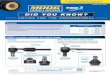 DID YOU KNOW? - MOOG Parts | Steering, Suspension ... · rubber element, replacing it with a ... Volkswagen Passat 1998-2005 tech line: 1-800-325-8886 moogproblemsolver.com ... DID