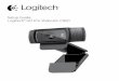 Setup Guide Logitech® HD Pro Webcam C920 · English 5 Logitech® HD Pro Webcam C920 Thank you for buying your C920! Use this guide to set up your Logitech webcam and to begin making