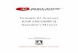 Portable HF Antenna (CHA EMCOMM II) - RadioManual · Portable HF Antenna (CHA EMCOMM II) Operator’s Manual ... All information on this product and the product itself is the property