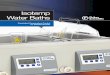 Isotemp Water Baths - Fisher Scientific · Isotemp Water Baths Consistent Temperature Control for Reliable Results In the United States: For customer service, call 1-800-766-7000