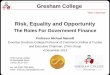 Risk, Equality and Opportunity · RISK POOLING (Diversification) [adapted from Michael R Powers, Acts of God and Man, Columbia Business School Publishing ... Risk, Equality And Opportunity