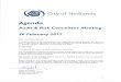 2016 Audit and Risk Committee Agenda - 7 November Audit and... · Audit & Risk Committee Agenda 20 February 2017 6 7.1 BDO Control Self-Assessment – Fraud Management Applicant City